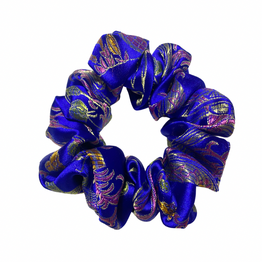 Blue Lunar New Year Scrunchie